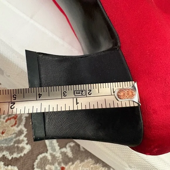 Vintage Yves Saint Laurent Red Satin Lace-Up Ankle BootsItalyBlock Heel